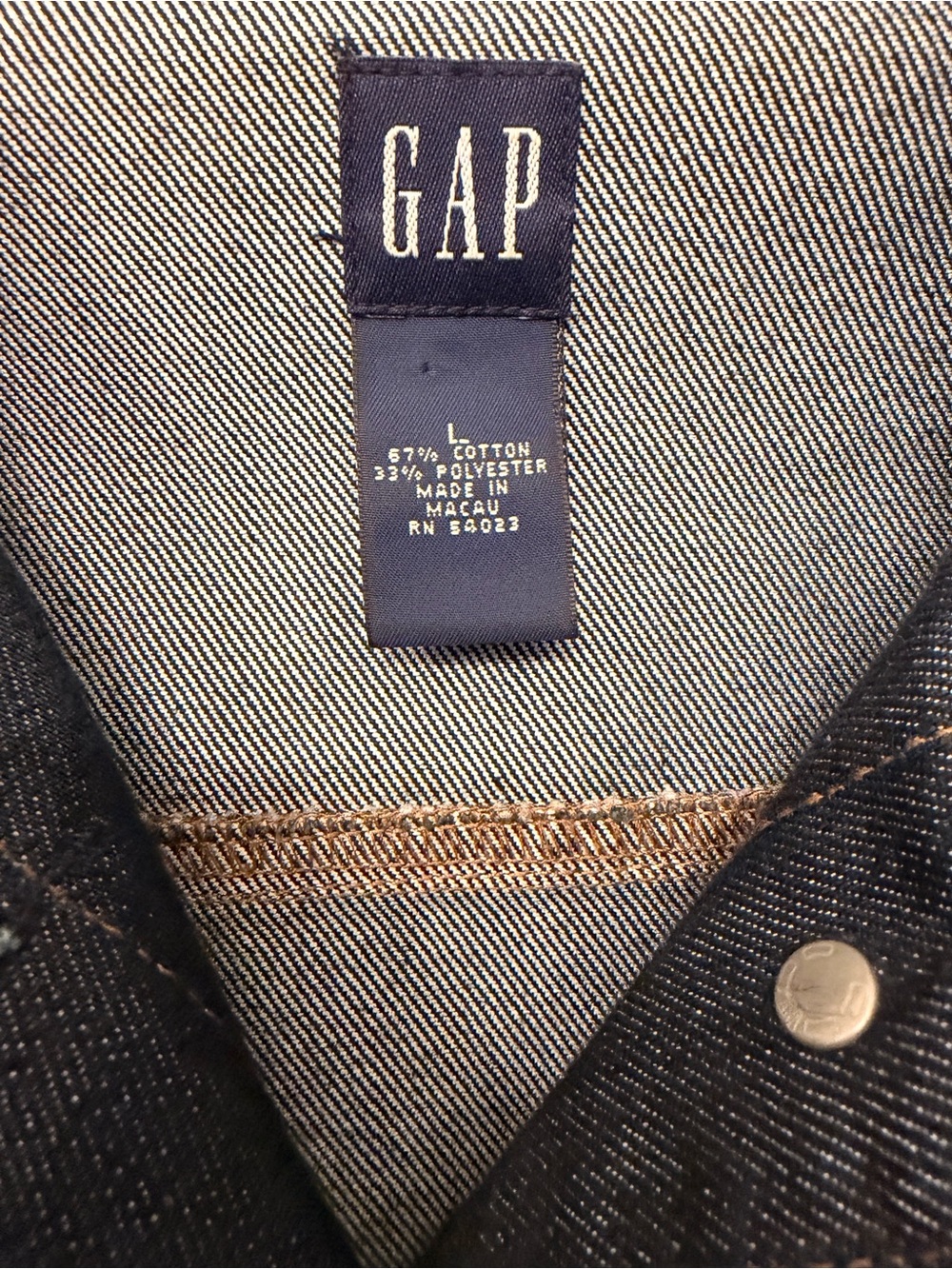 GAP Dark Indigo Denim Jacket - Picture 3 of 3